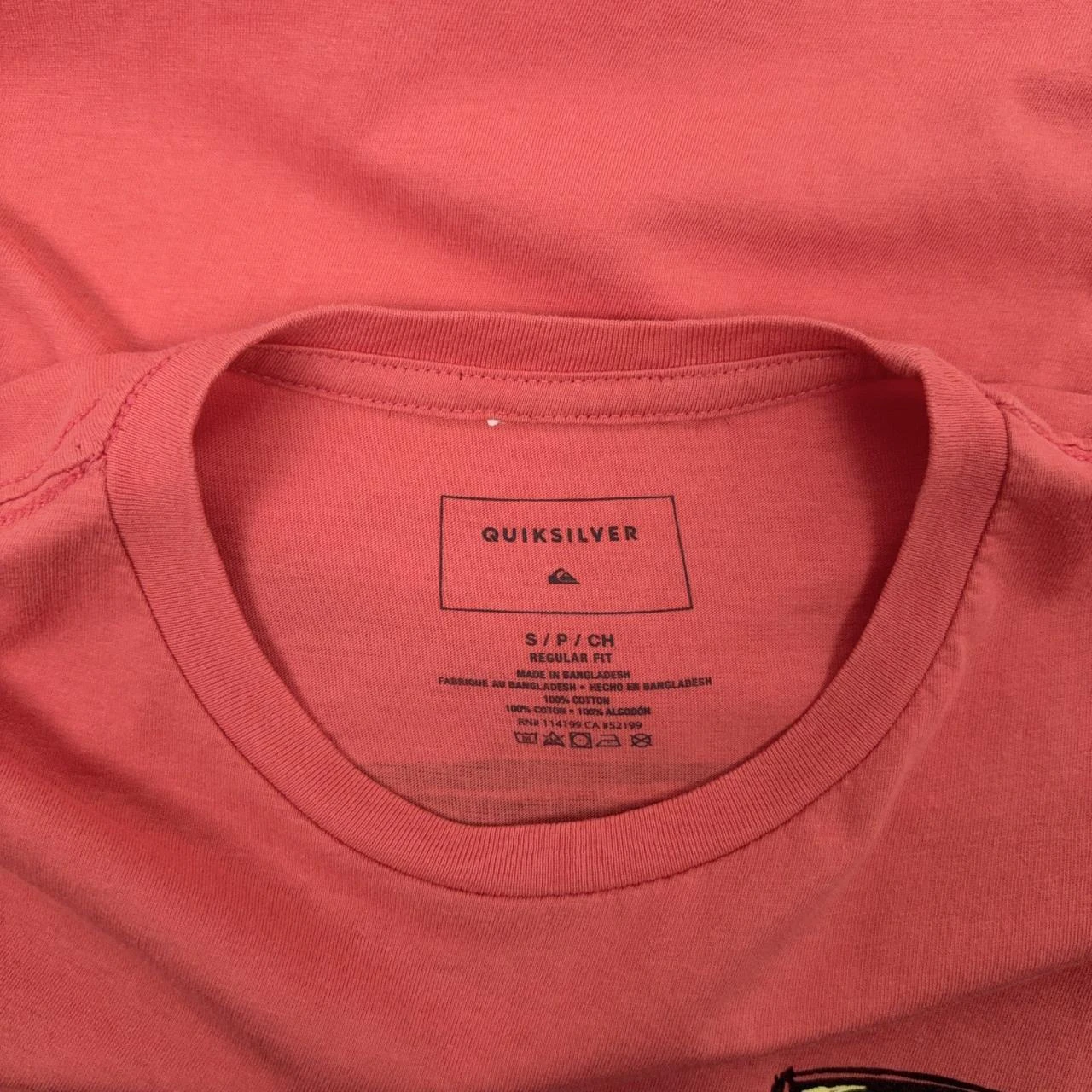 Quiksilver Camiseta de Surf con Logo Gráfico Coral Talla S – photo 5